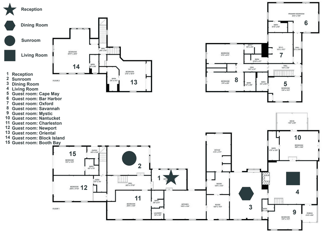 Floor plan of Inn at Oriental Floor plan of Inn at Oriental